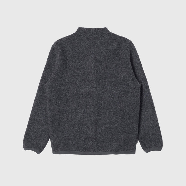 Universal Works Cardigan - Charcoal - Back
