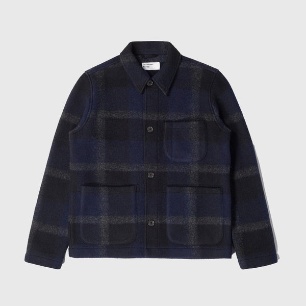 Universal Works Field Jacket - Black / Grey - Front