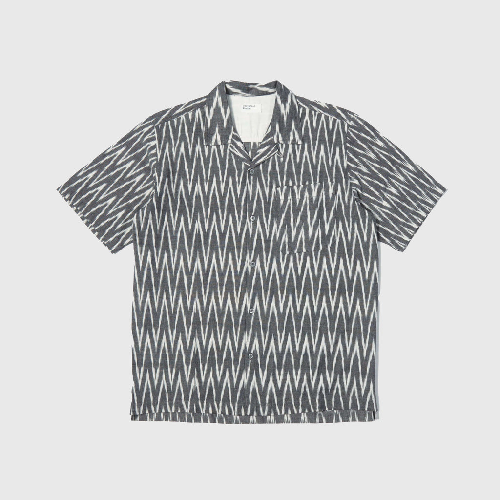 Universal Works Camp Shirt - Grey - Front