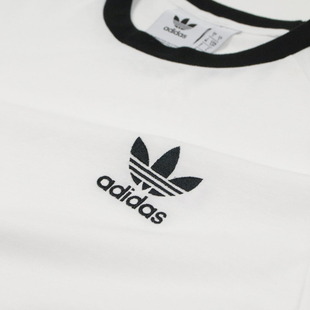 Adidas SS 3 Stripes Tee - White Logo