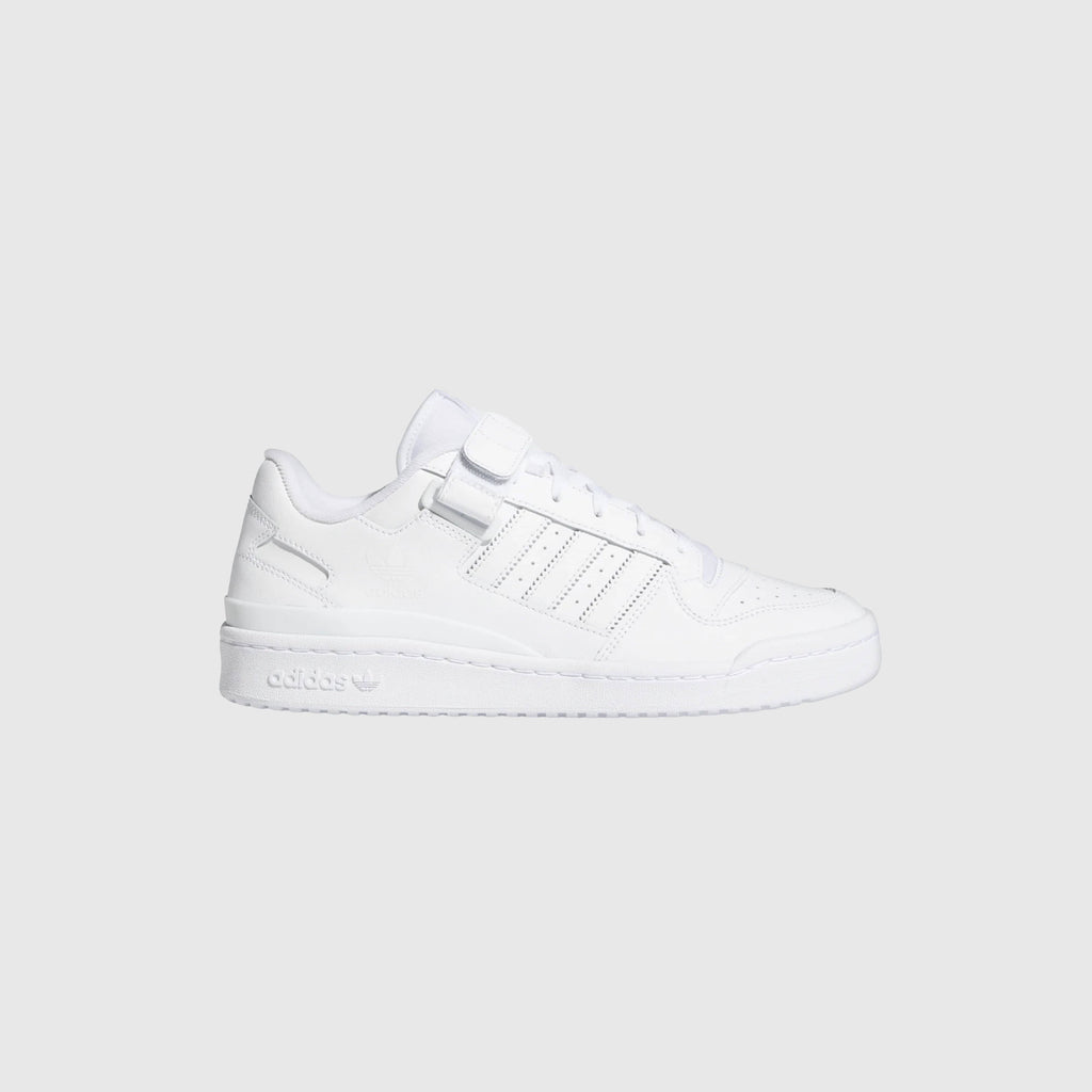 Adidas Forum Low  - Cloud White / Cloud White / Cloud White Side View