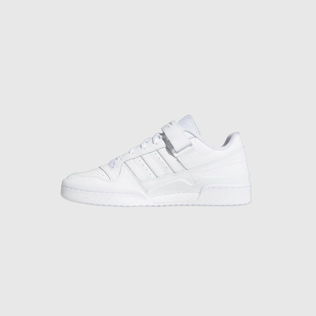 Adidas Forum Low  - Cloud White / Cloud White / Cloud White Side View