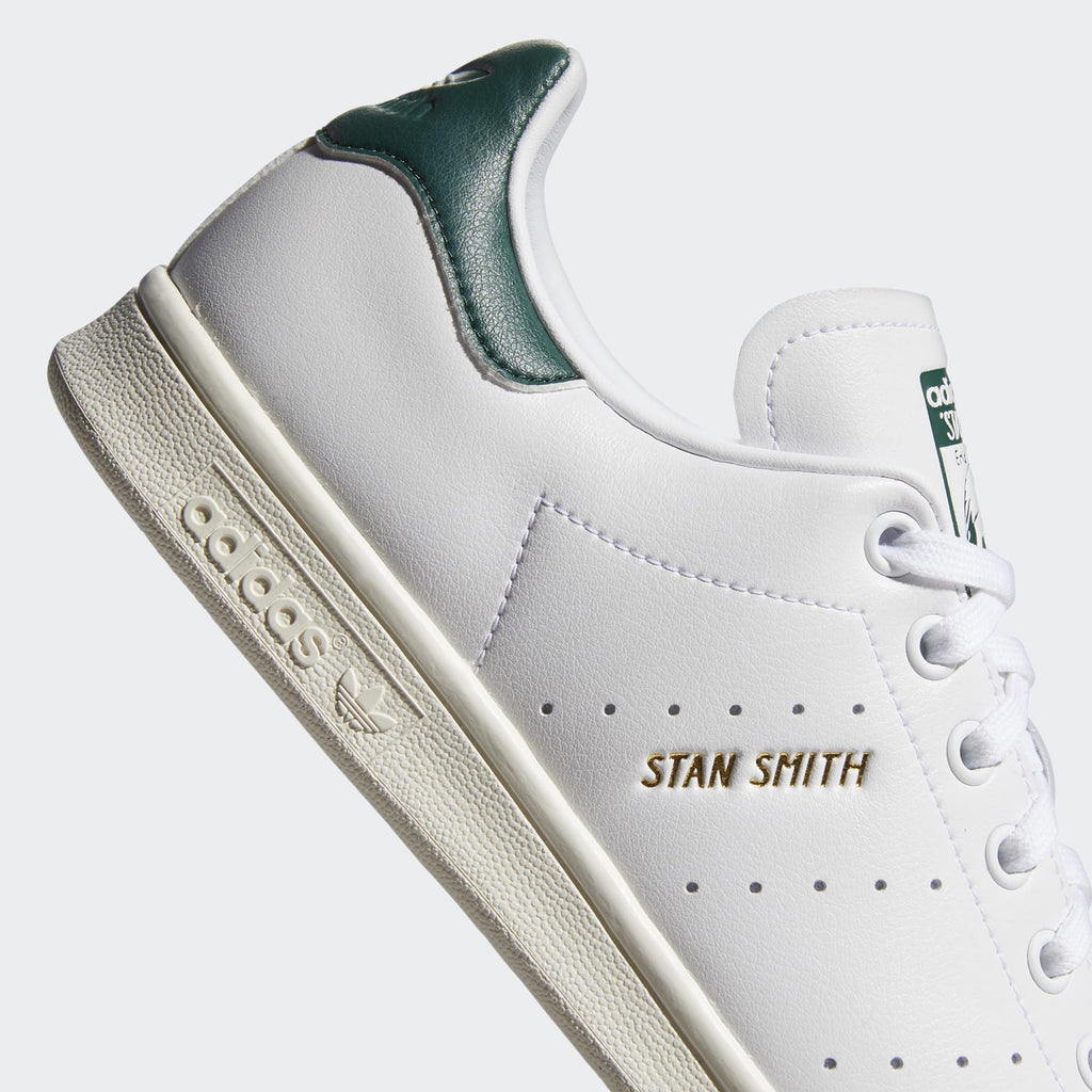 Adidas Stan Smith - Cloud White / Collegiate Green / Off White Heel 