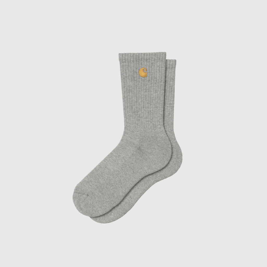 Carhartt WIP Chase Socks - Grey Heather / Gold