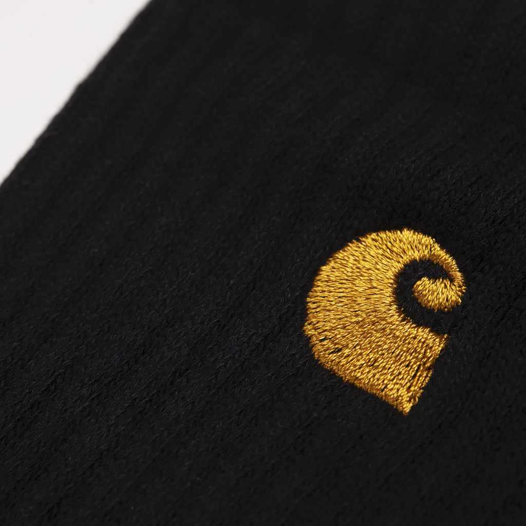 Carhartt Chase Socks Black / Gold Logo
