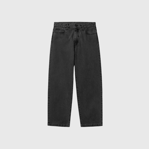Carhartt WIP Landon Pant - Black Heavy Stone Wash - Front
