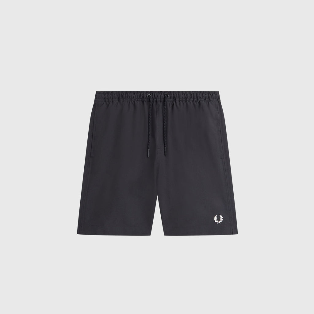 Fred Perry Classic Swimshort - Black - Front