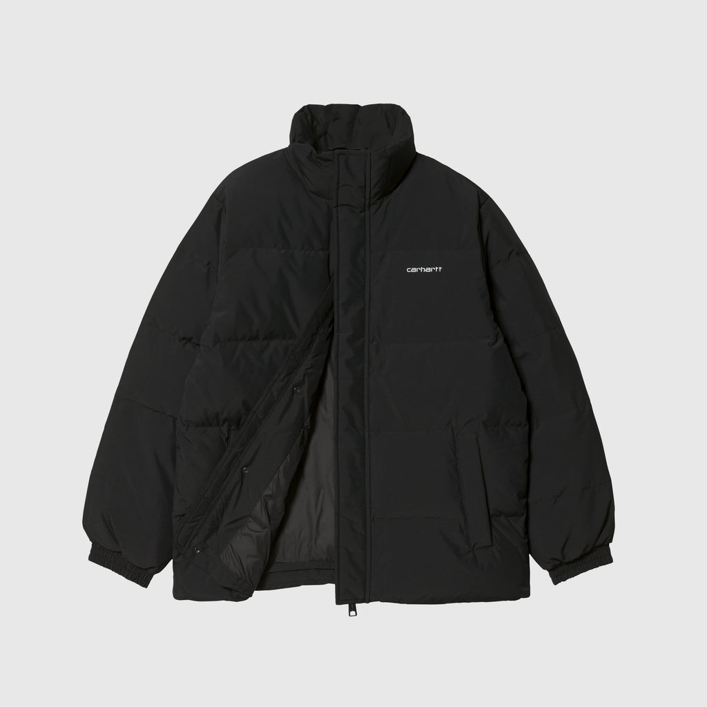  Carhartt WIP Danville Jacket - Black / White Front Open