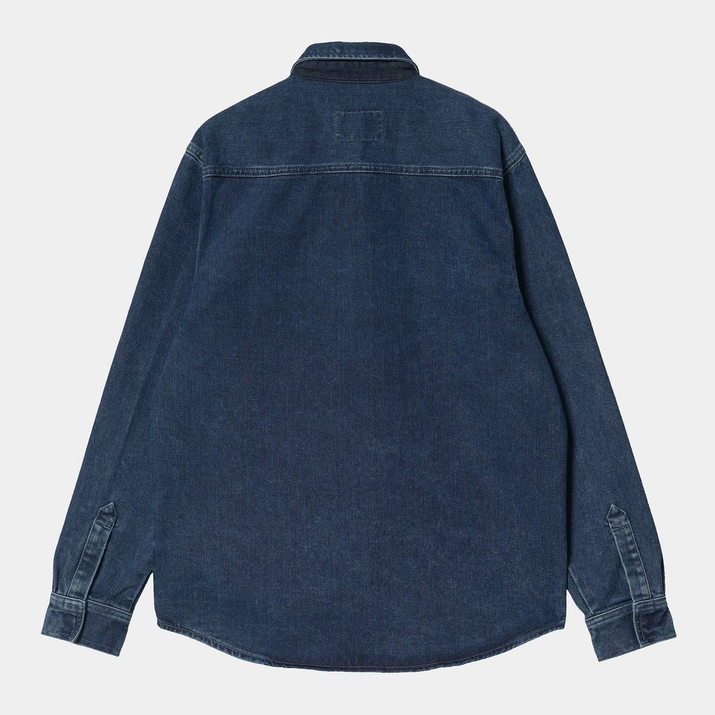 Carhartt WIP Salinac Shirt Jacket - Blue Stone Wash Back 