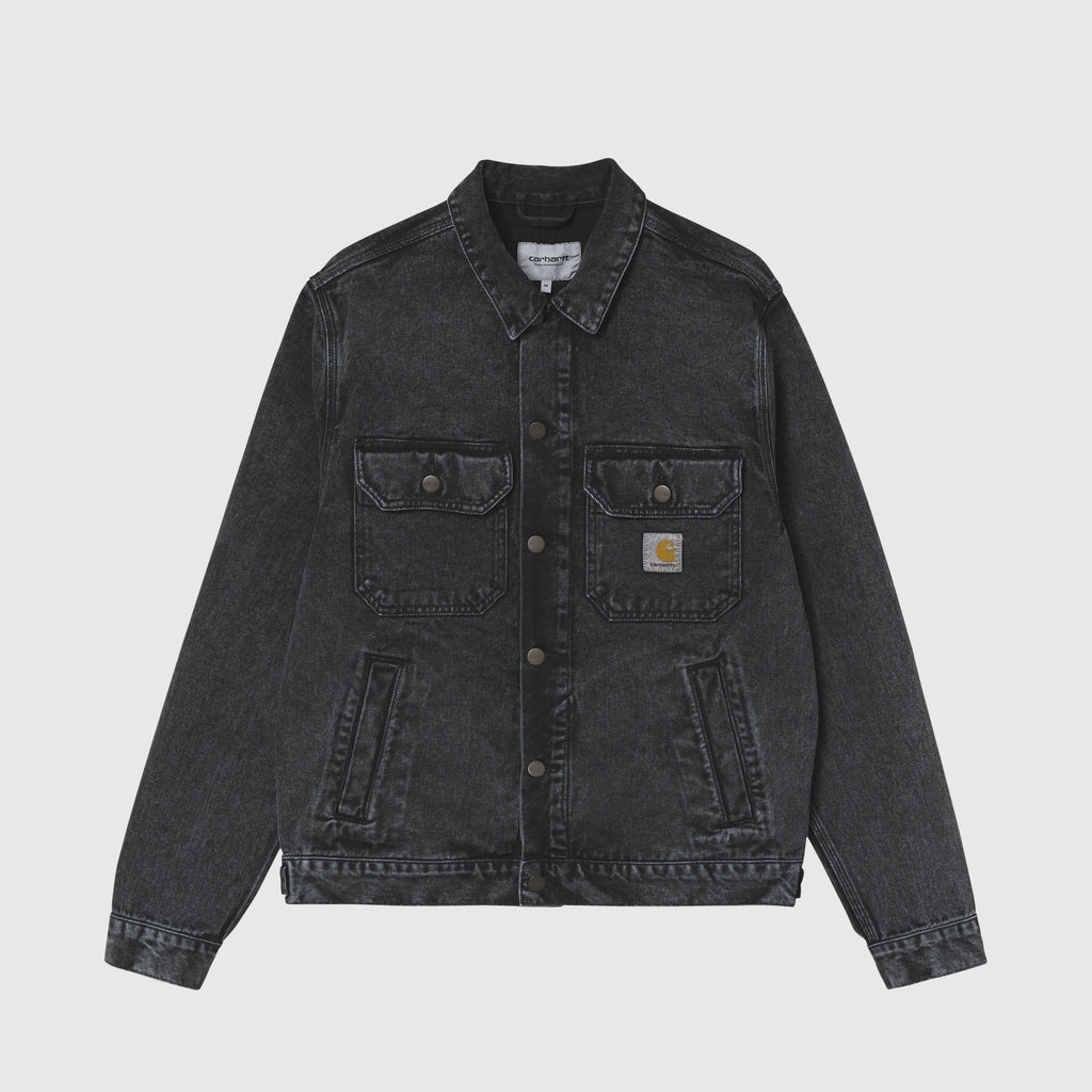 Carhartt WIP Stetson Jacket - Black Stone Washed front