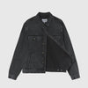 Carhartt WIP Stetson Jacket - Black Stone Washed Open