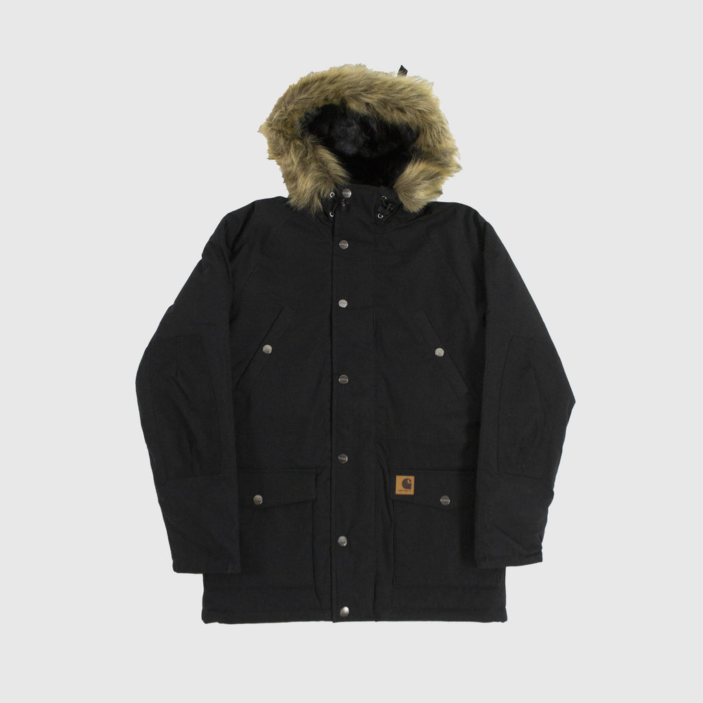 Carhartt WIP Trapper Parka - Black Front 