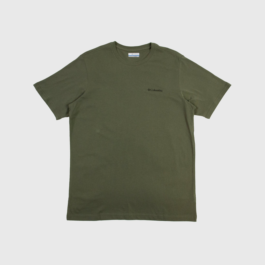 Columbia Rockaway River Back Graphic Tee - Stone Green - Front