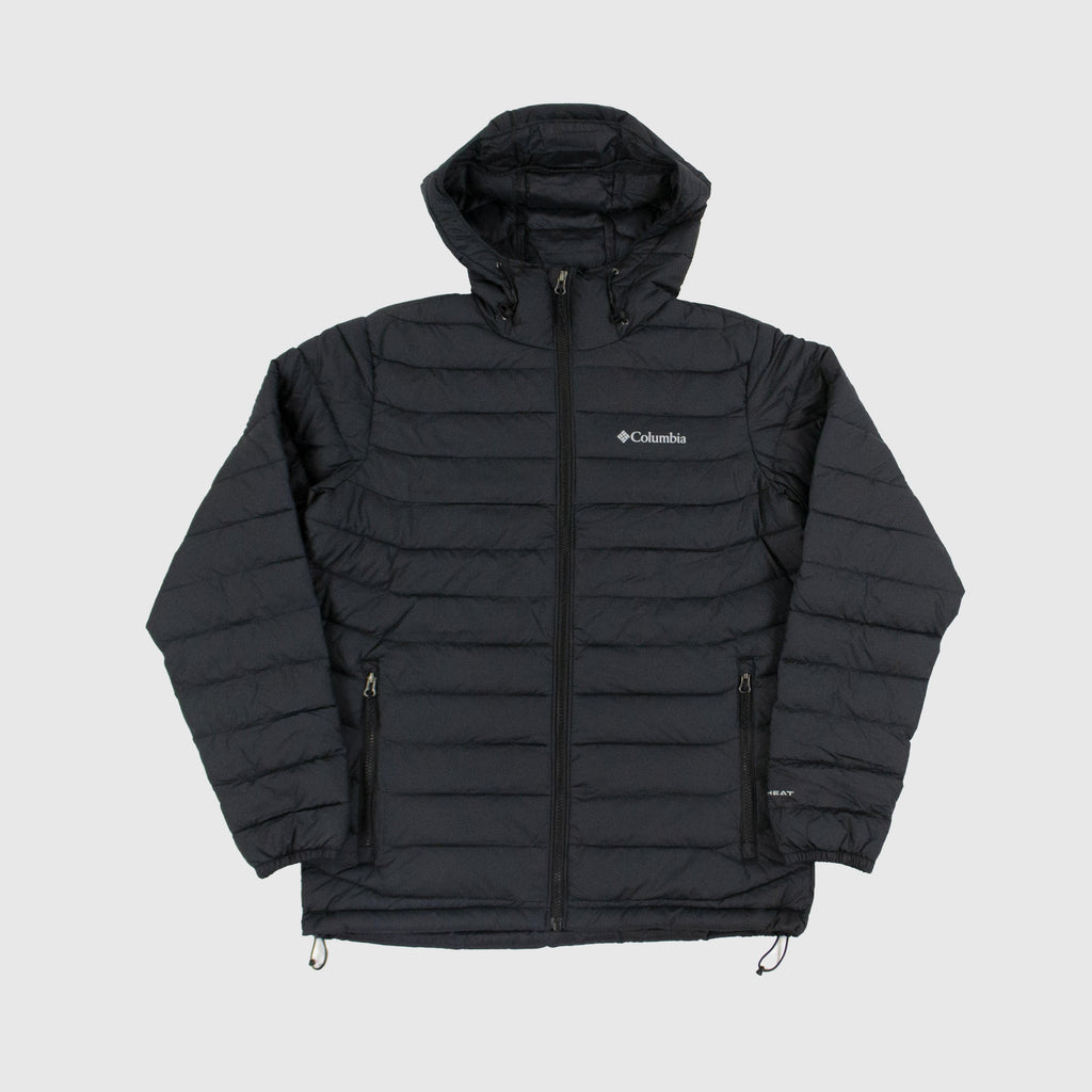 Columbia Powderlite Hooded Jacket - Black Front