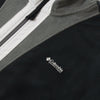 Columbia Back Bowl Full Zip Fleece - Black /City Grey / White Logo Close Up