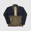 Columbia Back Bowl Full Zip Fleece - Black / Olive Green / Ancient Fossil Front 