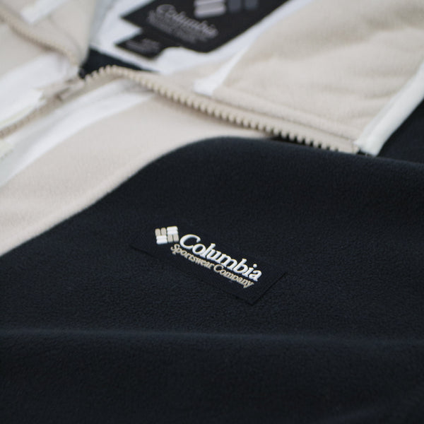 Columbia Back Bowl Lightweight Fleece - Black / Dark Stone / White Logo