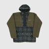  Columbia Backbowl Sherpa Full Zip Hood - Olive Green Front