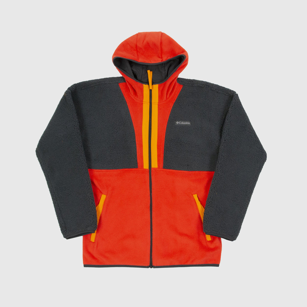 Columbia Backbowl Sherpa Full Zip Hood - Red Quartz Front