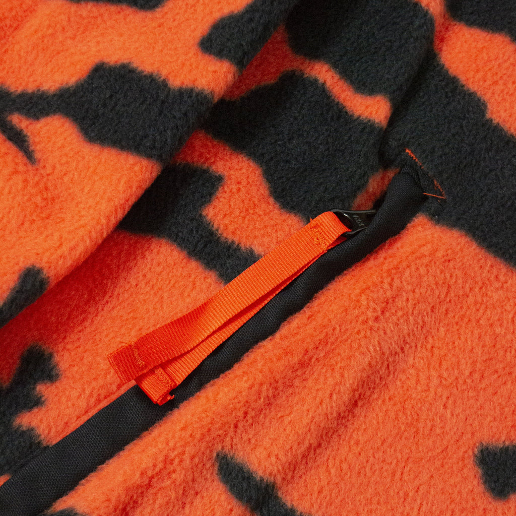 Columbia Field ROC Backbowl Fleece - Red Quartz Zipper Detailing