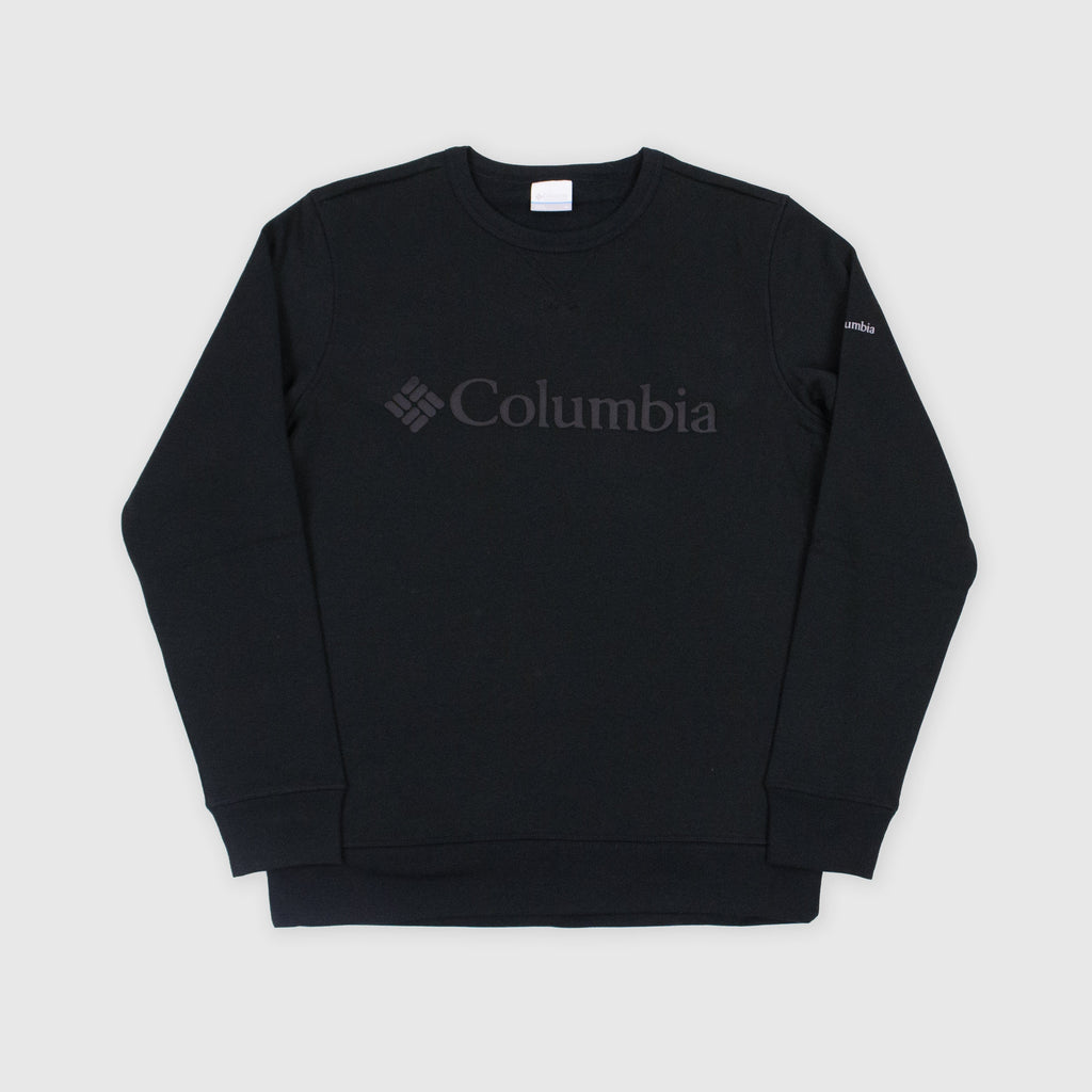 Columbia Logo Fleece Crew - Black Puff Logo Front