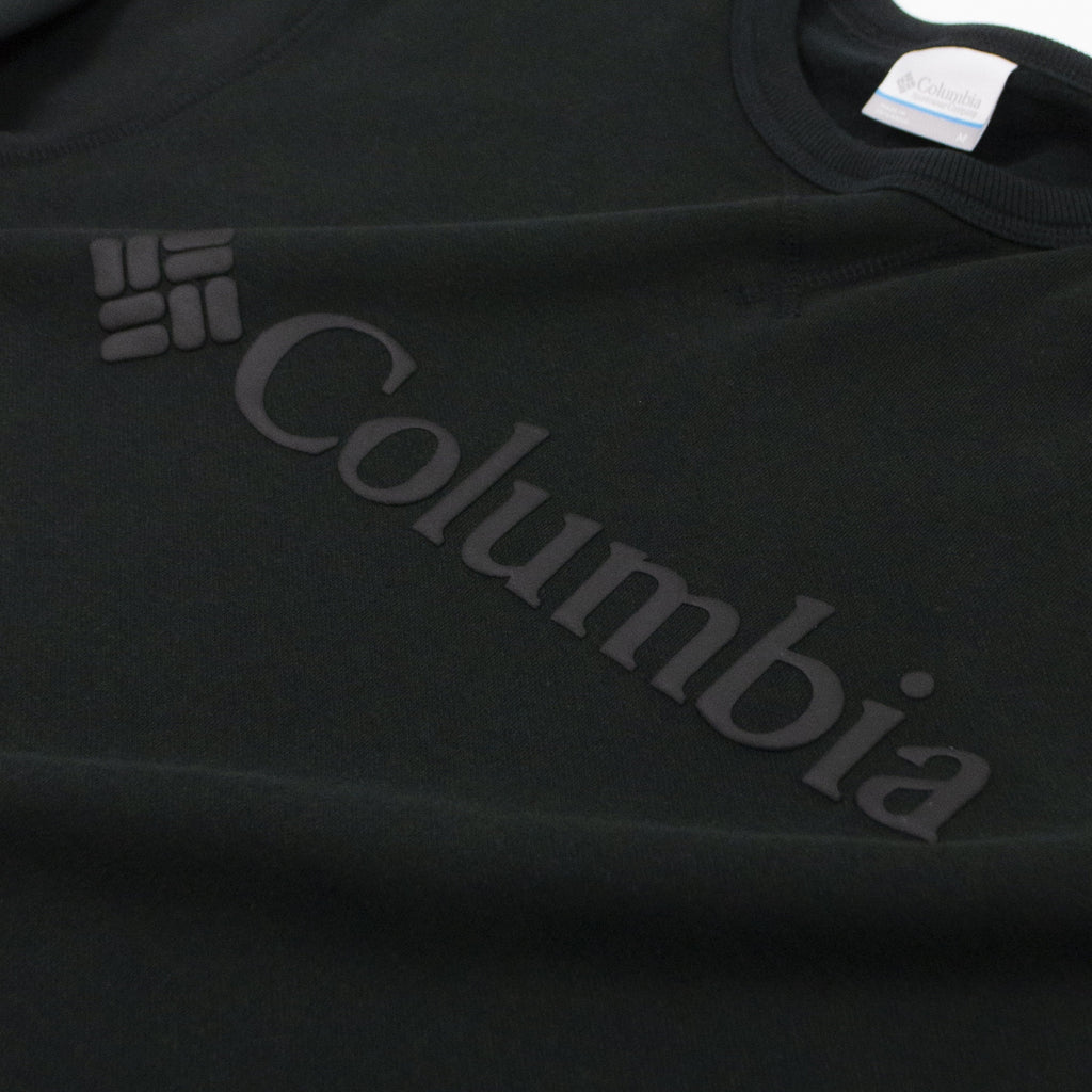 Columbia Logo Fleece Crew - Black Puff Logo Logo
