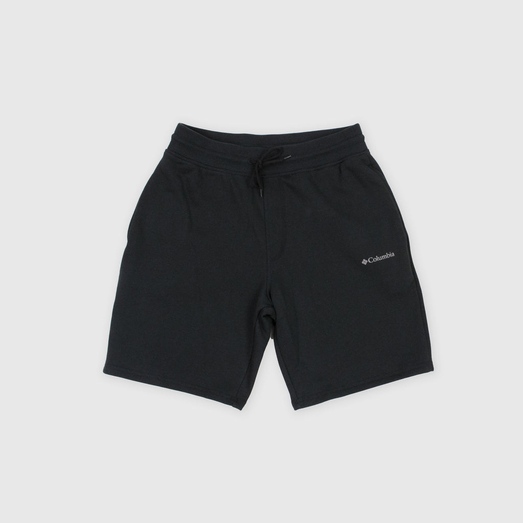 Columbia Logo Fleece Shorts - Black Front