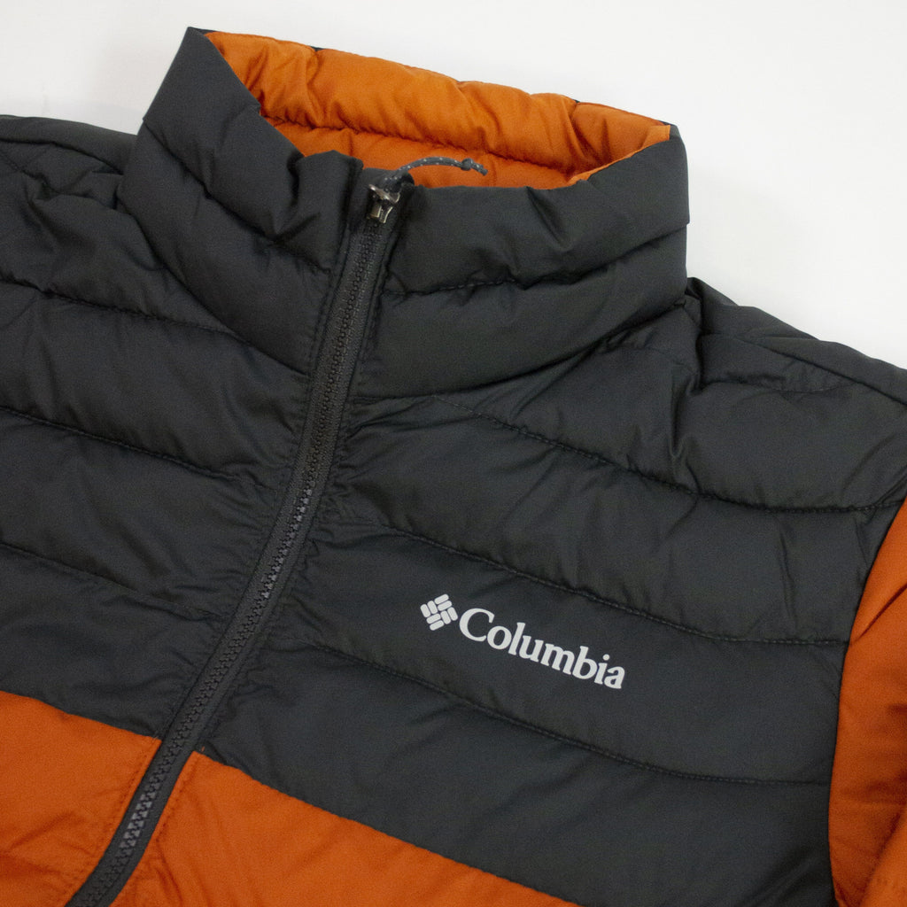 Columbia Powderlite Jacket - Harvester Chest Logo Close Up