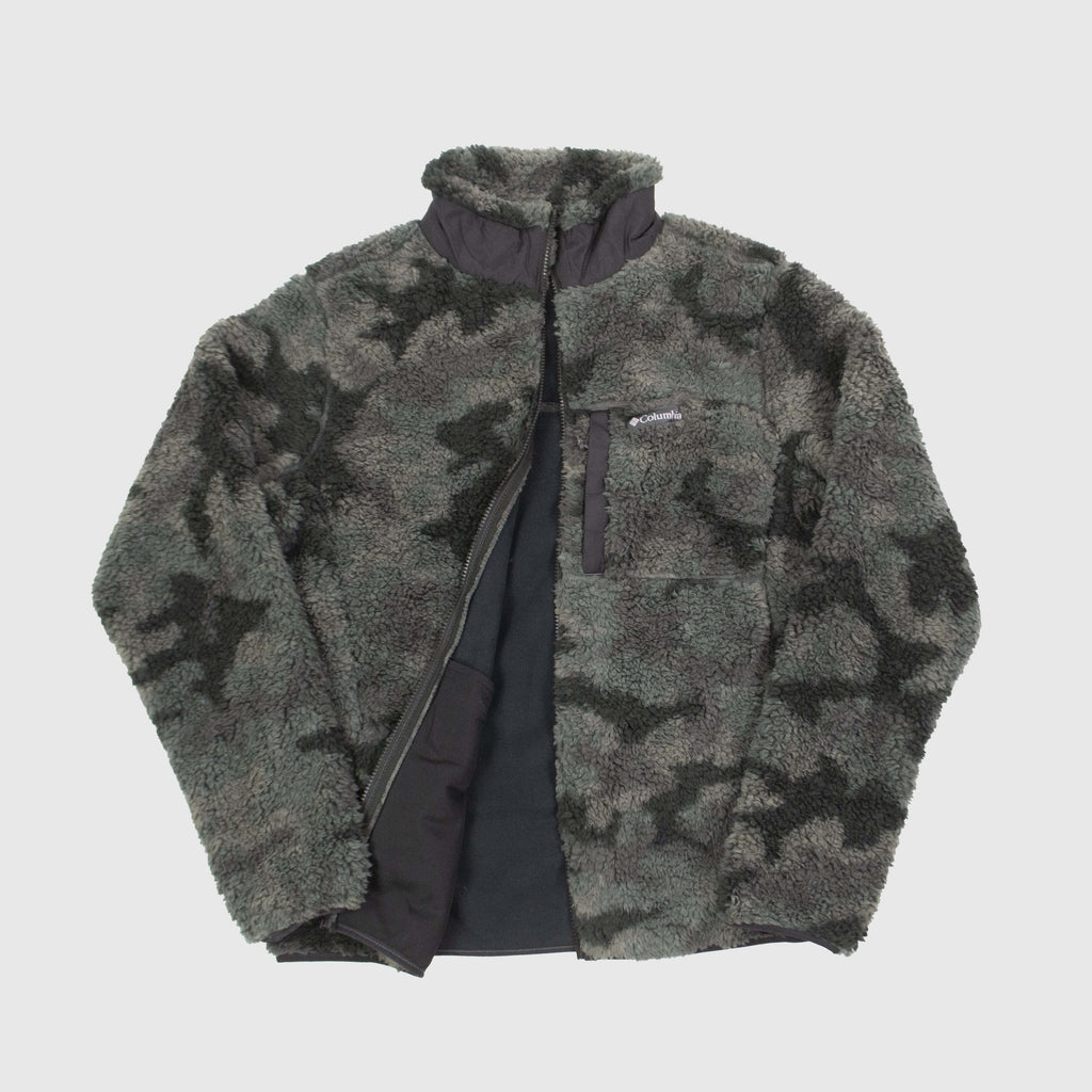 Columbia Winter Pass Print Fleece - Black Camo Front Open