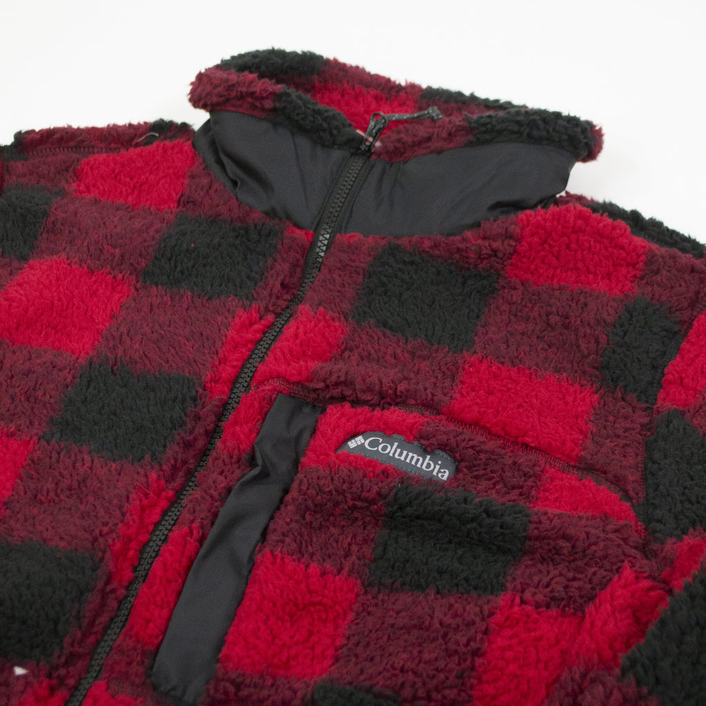 Columbia Winter Pass Print Fleece - Mountain Red Chest Logo