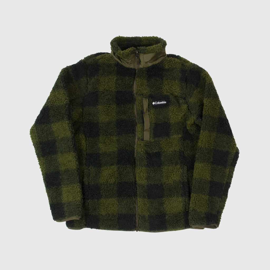 Columbia Winter Pass Print Fleece - Olive Green Check Front 