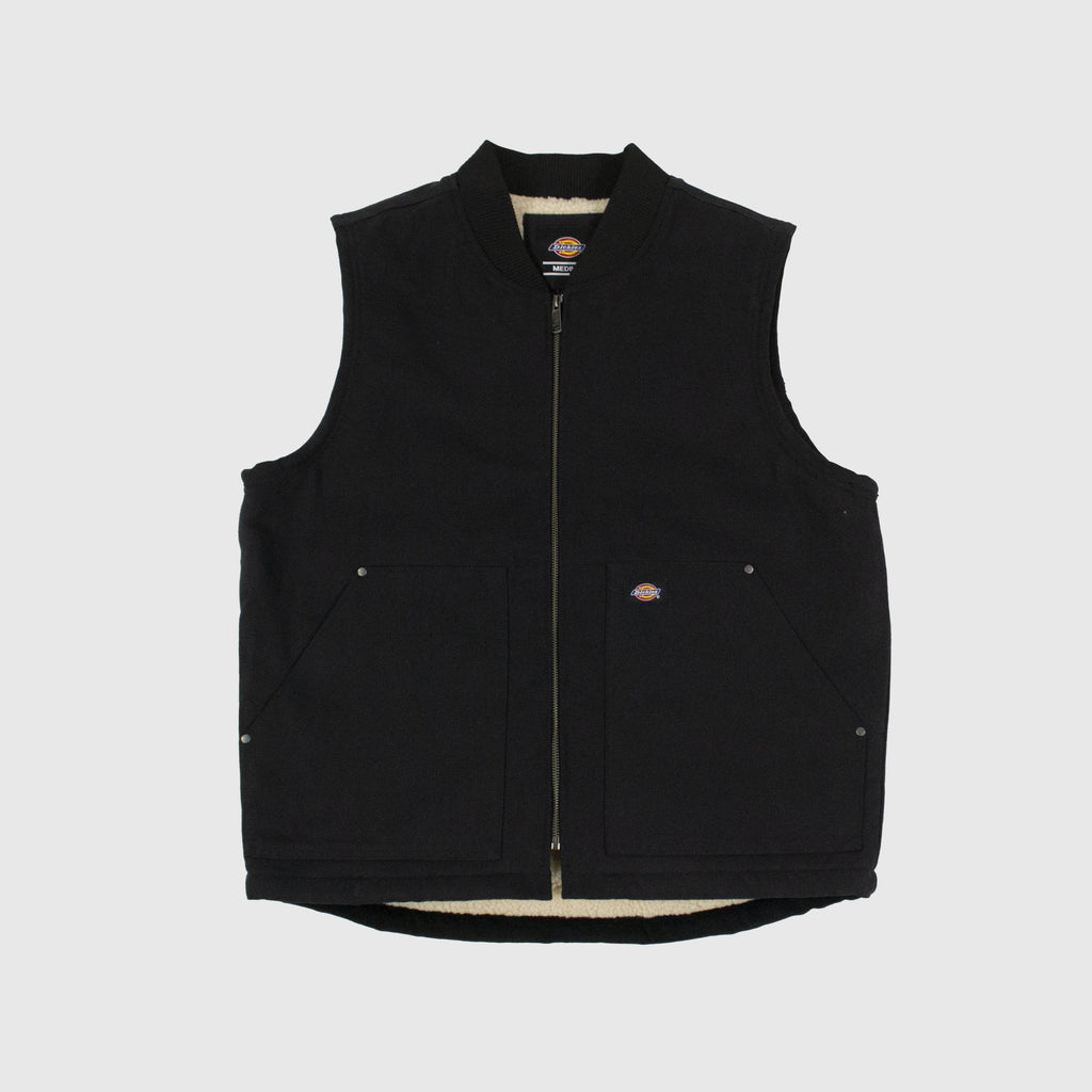 Dickies Duck Canvas Vest - Black Front
