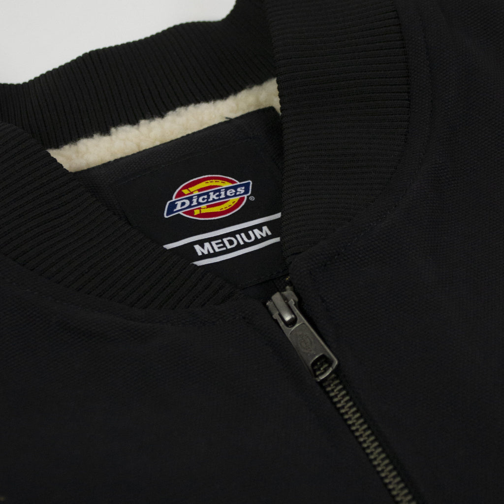 Dickies Duck Canvas Vest - Black Zipper Detailing 