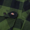 Dickies LS New Sacramento Shirt - Pine Green Chest Logo 