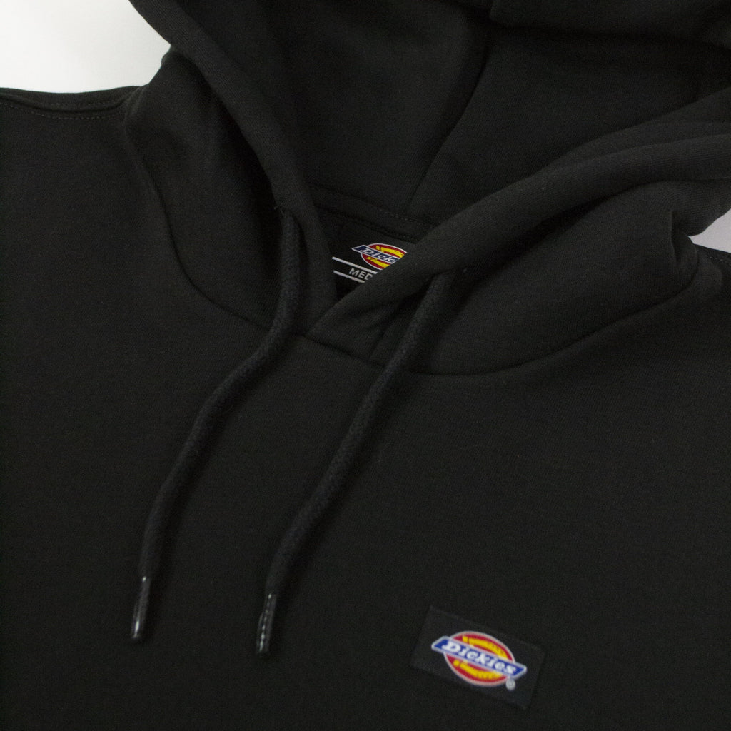 Dickies Oakport Hood - Black Chest Logo And Drawstring 
