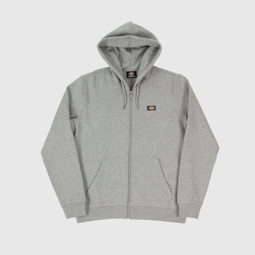 Dickies Oakport Zip Hood - Grey Melange Front