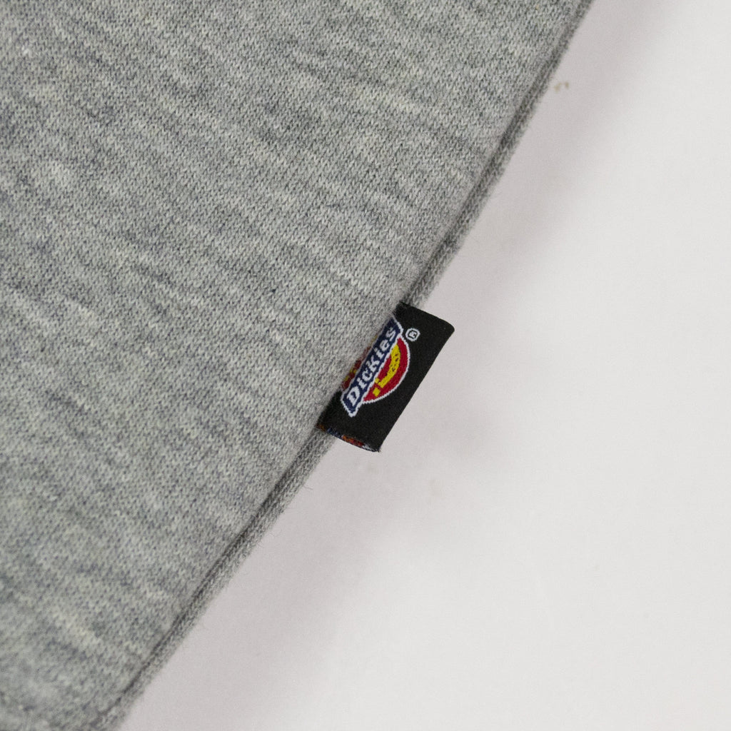 Dickies Oakport Zip Hood - Grey Melange Woven Side Brand Tab 
