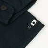 Edwin Big Shirt LS Rip Stop - Black Garment Dyed - Close Up
