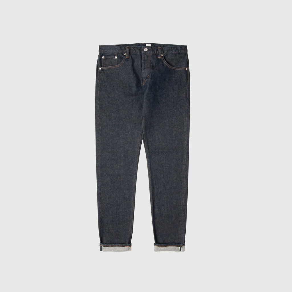 Edwin Regular Tapered Kaihara, Blue Stretch Denim - Green X White Selvage - Front