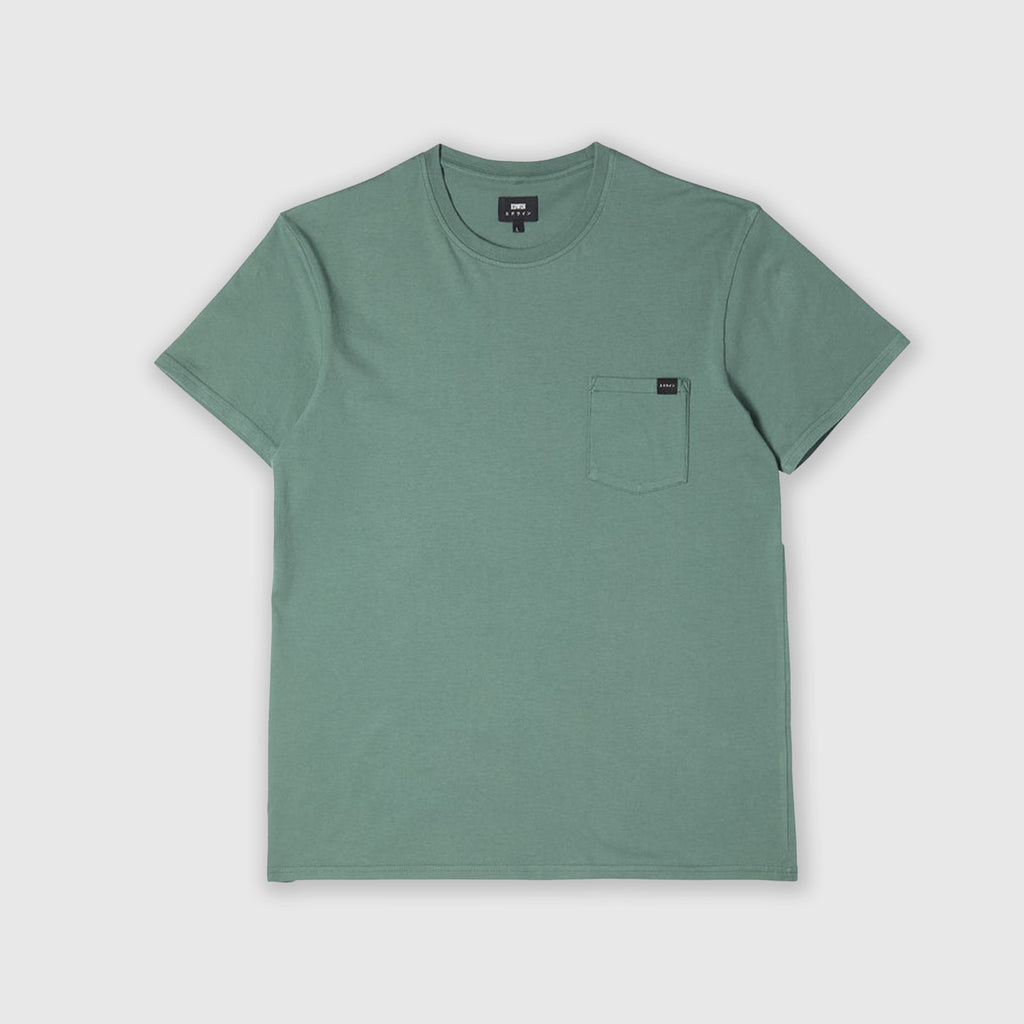 Edwin SS Pocket Tee - Blue Spruce Front