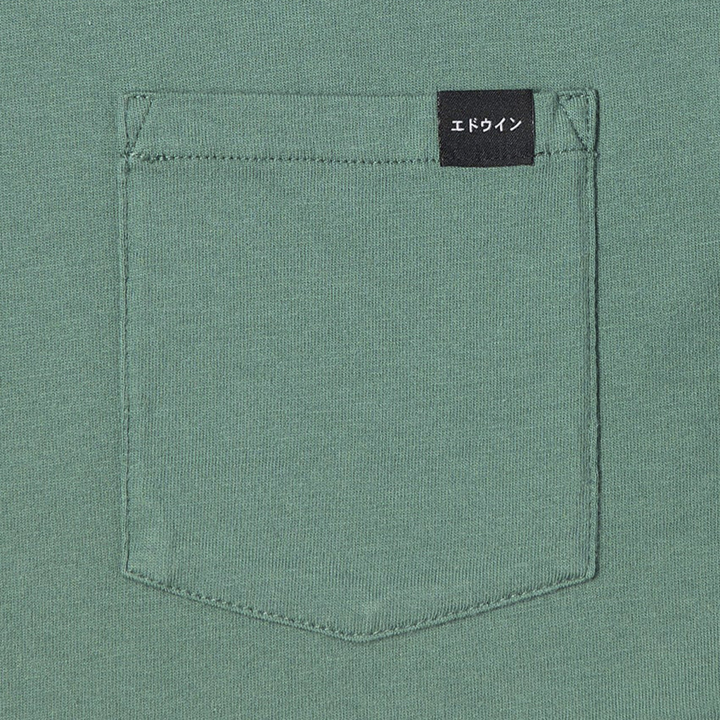 Edwin SS Pocket Tee - Blue Spruce Pocket