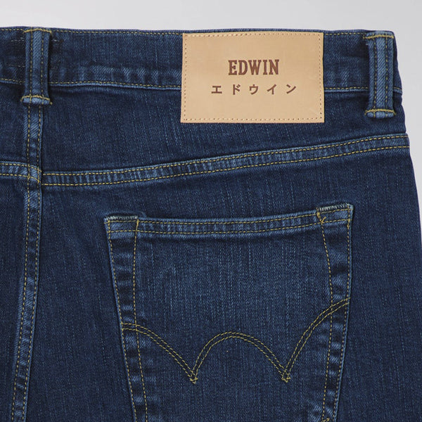 Edwin ED-80 CS Yuuki Blue Denim - Blue Reizo Wash Back Pocket Tab
