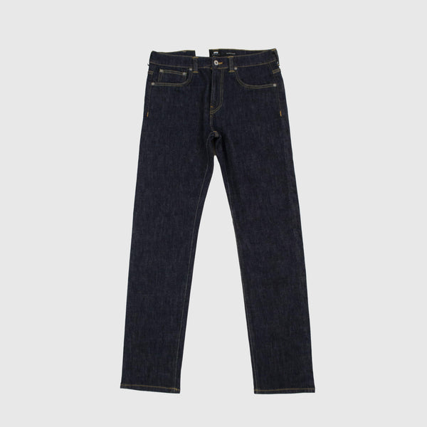 Edwin ED-80 CS Yuuki Blue Denim - Blue Rinsed Contrast Front