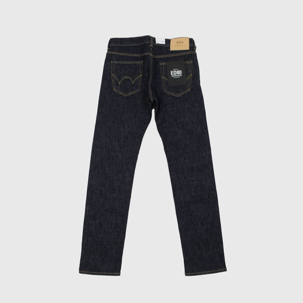 Edwin ED-80 CS Yuuki Blue Denim - Blue Rinsed Contrast Back