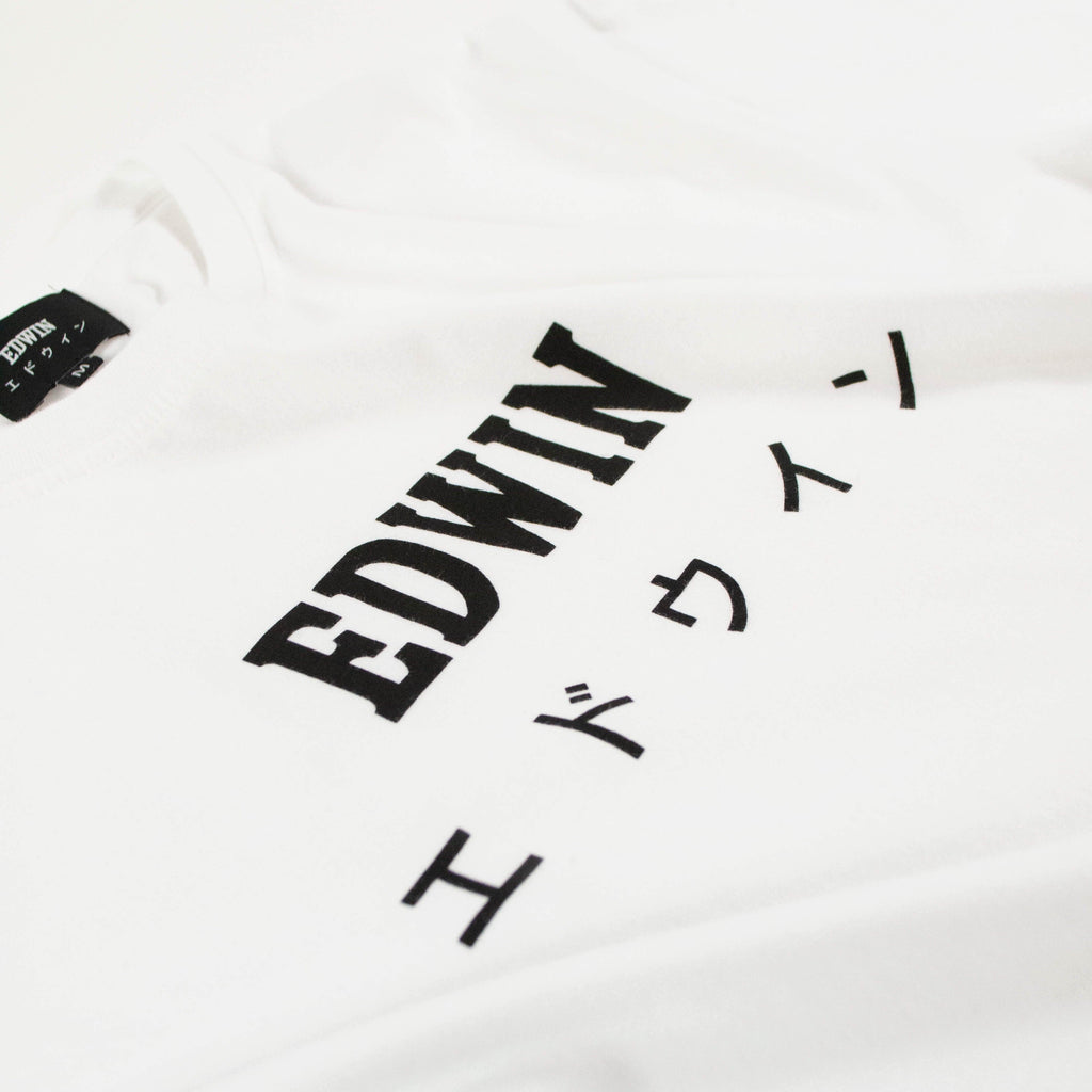 Edwin Edwin SS Japan Tee - White Logo Close Up
