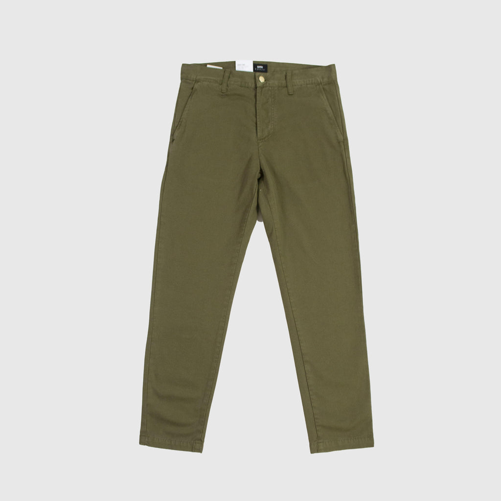 Edwin Regular Chino - Uniform Green Front 