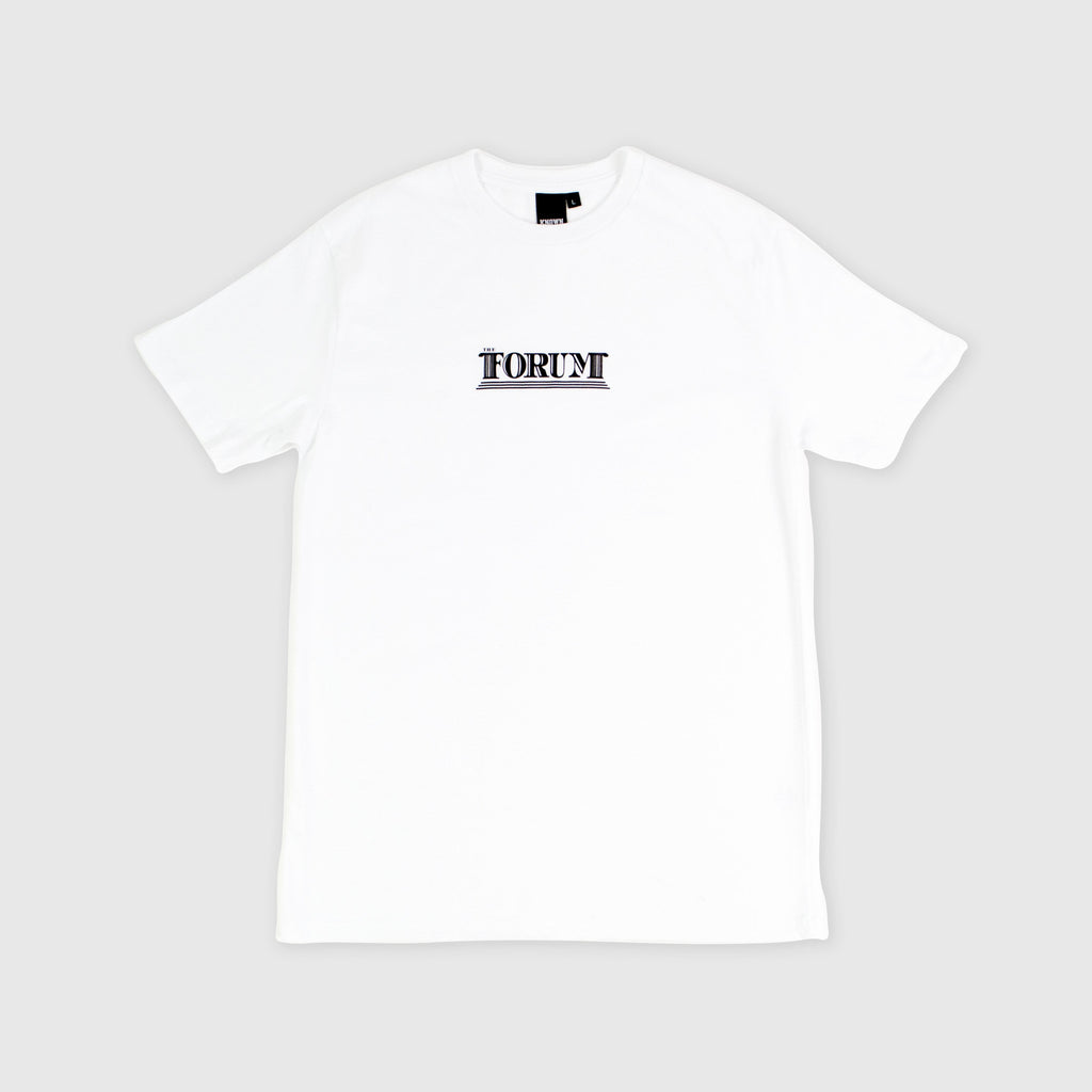 The Forum SS Columns Tee - White Front