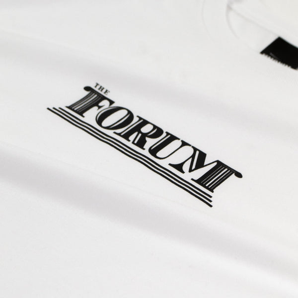 The Forum SS Columns Tee - White Graphic