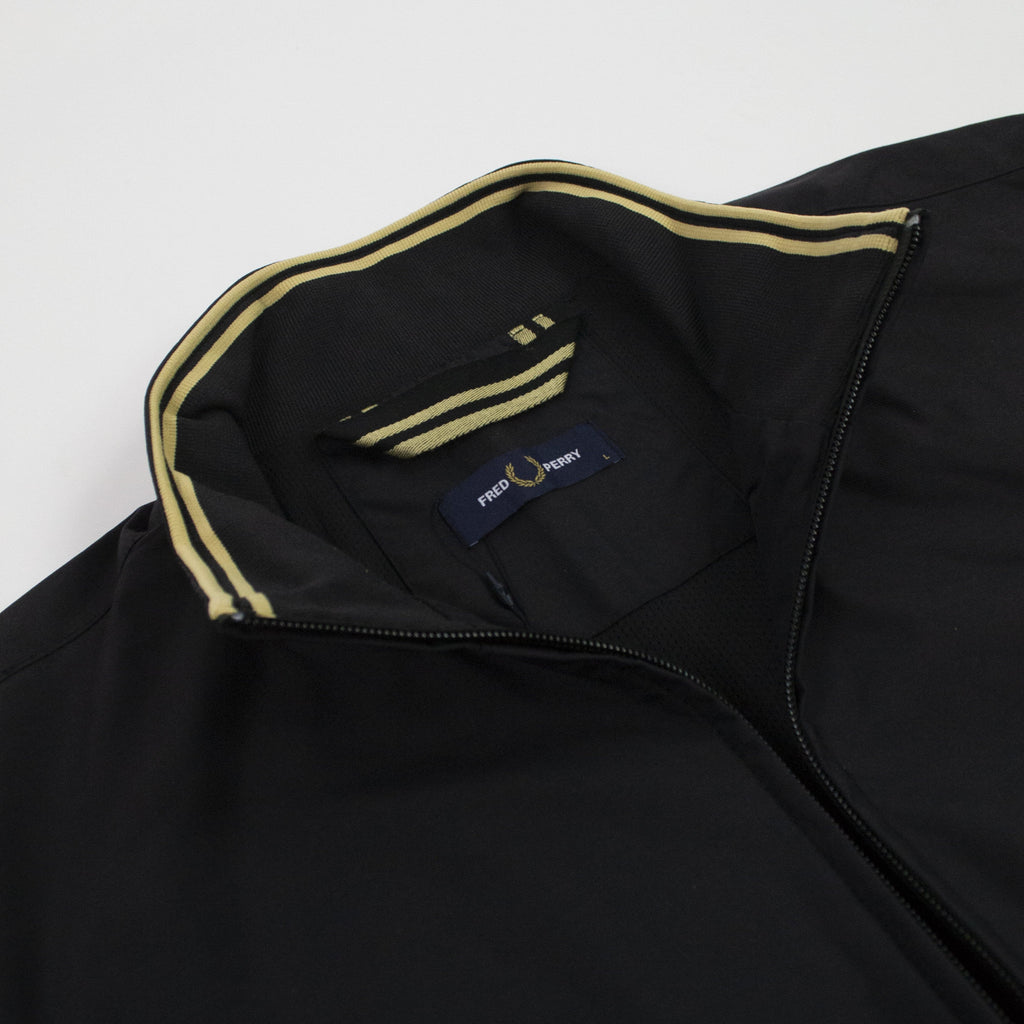 Fred Perry Brentham Jacket - Black / Gold Collar