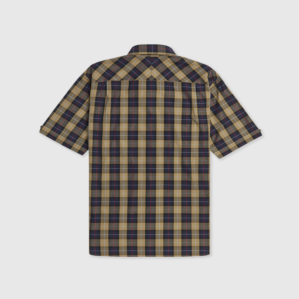 Fred Perry SS Check Short Sleeve Shirt - Navy Back